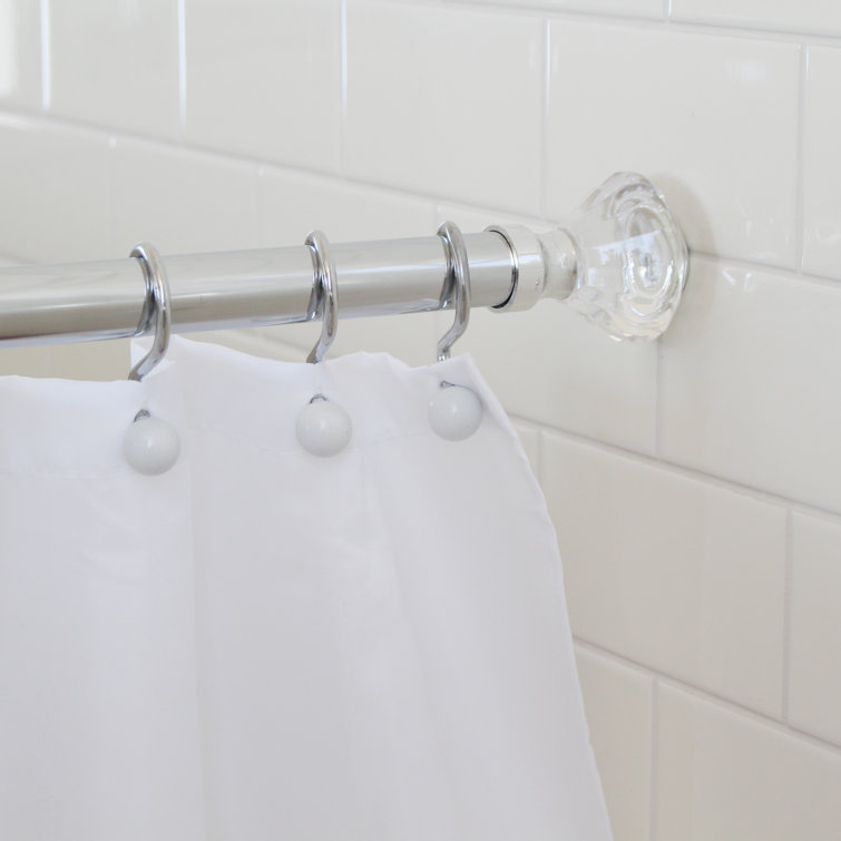 Splash Home 2'' Straight Tension Shower Curtain Rod Wayfair